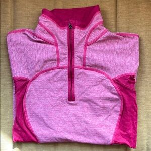 Lululemon Pink Quarter-Zip Pullover